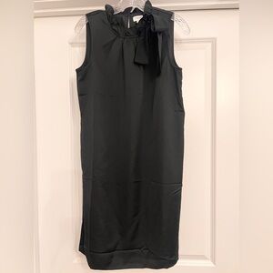 New women's JCrew bow-neck shift dress. Perfect for the holidays.
